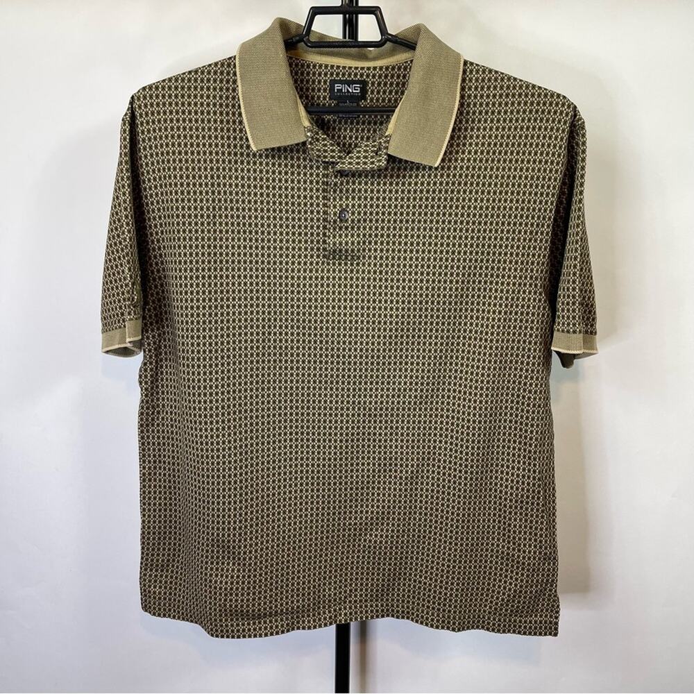Ping Golf Argyle Short Sleeve Polo Shirt Size Large Men’s